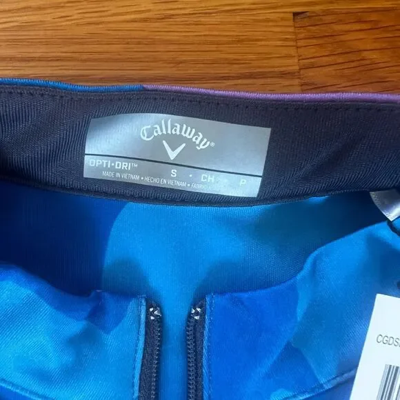 Callaway Opti-Dri Golf Dress Sleeveless Abstract Gradient Print Blue Small NWT - Picture 6 of 14